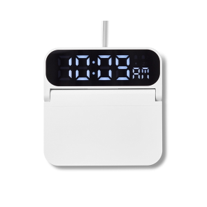 Foldable Alarm Clock & Wireless Charger