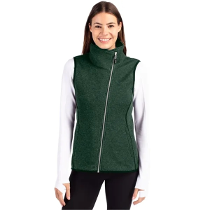 Cutter & Buck Mainsail Sweater Knit Womens Asymmetrical Vest